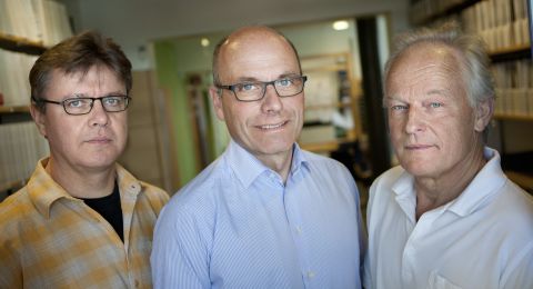 Artur Schmidtchen flankerad av Heiko Herwald och Lars Björk